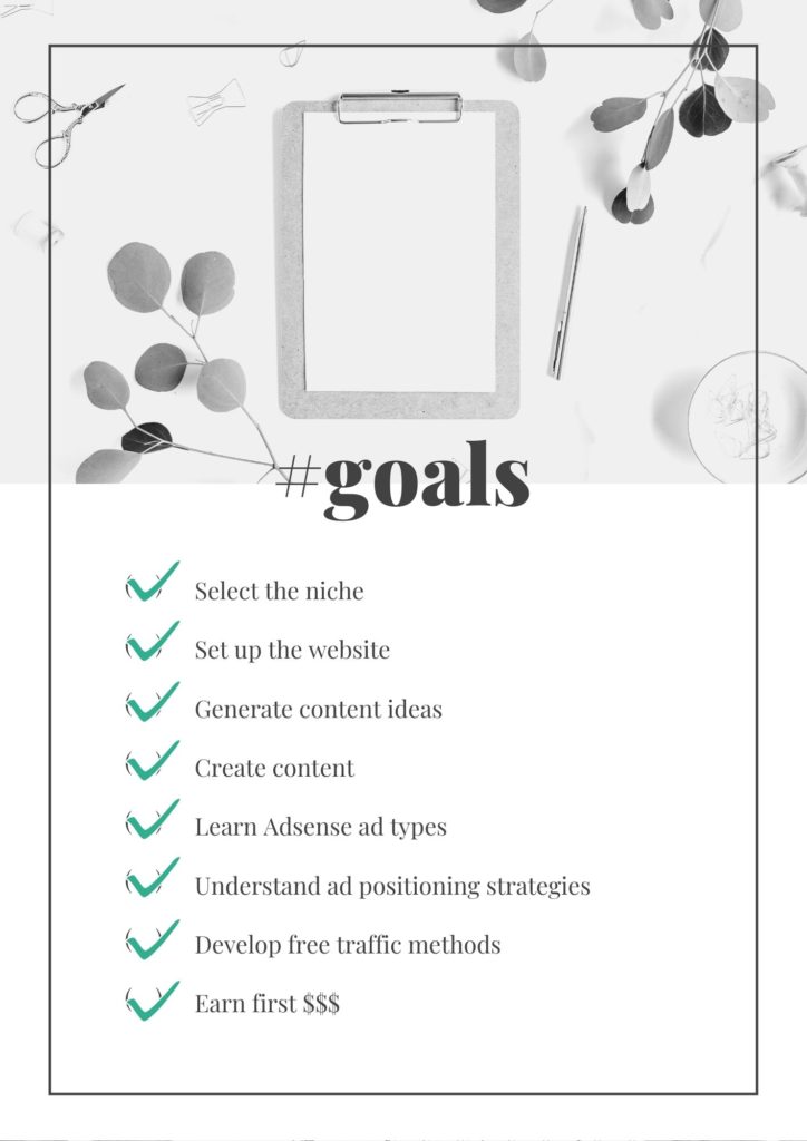 follow me 2020 goals checklist